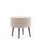 Manhattan Comfort Bailey Ottoman in Oatmeal with Black Feet OT003-OTB - alternate 5